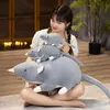 ぬいぐるみのようなマウスの柔らかいぬいぐるみおもちゃ素敵な灰色のマウスフルぬいぐるみの動物ラット枕面白いおもちゃの誕生日クリスマスプレゼント