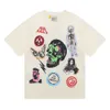 Tasarımcı Pa T Shirt Lüks Marka Giyim Gömlek Sprey Kalp Mektubu Pamuk Kısa Kollu İlkbahar Yaz Gelgit Erkek Kadın Tees Moda stilleri için en iyi malzemeler