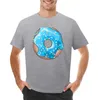 Débardeurs pour hommes mignons bleu beignet t-shirt graphique t-shirt chemises personnalisées hommes décontracté élégant