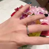 Bague de luxe pour femmes, marque de mode populaire, bijoux classique, géométrique, serrure en Zircon, or Rose, cadeau d'anniversaire, tendance 2024