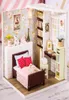 Cotebee Doll House家具ミニチュアドールハウスDIYミニチュアハウスルーム子供用CASAおもちゃDIYドールハウスM09F Y0329289K8457948