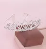 Copricapo per ragazze in argento Copricapo da principessa Corona Accessori per capelli per ragazza di fiori per matrimonio Piccoli diademi Abiti da cerimonia per bambini in cristallo con pettini8850189