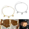 Belts Heart Charm Pendant Belly Chains Sexig strandkedja Party Body Jewelry