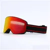 Lunettes de ski Snowboard Femmes Hommes Ski Lunettes Masque Uv 400 Protection contre la neige sur lunettes Adt Double Anti-buée cylindrique 231113 8Xs9 Dr Dh3L1