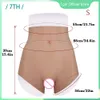 Costume Accessories Cosplay Up-grade 7TH Silicone Buttock Lifting Short Pant S/L Size Fake Vagina for Crossedresser