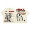 Hellstar Designer T-shirt Hommes The Star of Hell Hommes T-shirts Chemise Col rond Manches courtes Lettre décontractée imprimée Vêtements assortis de haute qualité pour les couples Cksy
