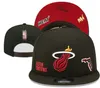 Miami''Heat'''Abl Caps 2023-24 unisex moda bawełna bawełniana czapka baseball mistrzów finałów snapback hat men sun haft haft wiosna letnia czapka hurtowa hurtowa