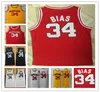 1985 Maryland Terps College Basketball Jerseys Vintage Len Bias Northwestern Wildcats High School costurado camisas masculinas SXXL4053390