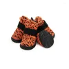 Vestuário para cães 4pcs sapatos para animais de estimação para cães pequenos respirável botas antiderrapantes wearable filhote de cachorro botas chihuahua protetor calçado