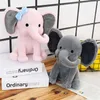 Plush Dolls Comfort Sleeping Elephant Doll Pink Grey Elephant Plush Toy for Children Birthday Gifts Holiday Gifts