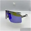 Уличные очки Велосипедные солнцезащитные очки UV400 3 линзы Спортивные очки для верховой езды Велосипедные очки Поляризованные с футляром для мужчин и женщин Oo9463 Drop Del Otgij