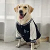 Hundkläder designer hundkläder stora hund trendiga varumärken husdjur leveranser labrador vår/höst hund baseboll kostym kläder CSD2401226