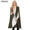 Women's Trench Coats British Style Open Sleeve Cloak Outwears Women Long Tuxedo Manteau Femme FS0052