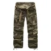 Pantalons pour hommes Mode Casual Hommes Été Armée Style Militaire Pantalon Tactique Cargo Drop ABZ114