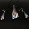 Necklace Earrings Set Fashion 6 Baroque Art Lampwork Murano Glass Pendant Jewelry Wholesale N-046