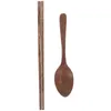 Set di stoviglie Set di cucchiai di legno Asciugapiatti per cucina Utensili da viaggio in stile giapponese Stoviglie da esterno portatili