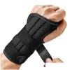 Soporte de muñeca Tendinitis Brace Túnel carpiano Esguince Ty Malla de aire transpirable Ajustable derecha o izquierda con entrega de caída de férula de metal DH7NS