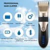 Włosy Clippers Profesjonalne włosy Trimmer Digital USB ładowalny do włosów Clipper dla mężczyzn fryzury ceramiczne łopatki brzytwa fryzura fryzjer fryzjer