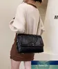 Bolso de mujer nuevo estilo occidental bolso de cadena de moda texturizado Pu pequeño bolso cuadrado bolso grande europeo para mujer