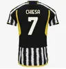 2023 2024 Juventus voetbaltruien 23 24 Home Away Milik di Maria Vlahovic Kean Pogba Chiesa McKennie Locatelli Fans Player Men Shirt Unifor Kids Kits