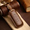 Car Key Case Cover Pouch Leather Fob Holder Keyring Shell for Mazda2 Mazda3 Mazda5 Mzada6 for Mazda Exela Atenza CX4 Atz CX30