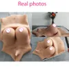 Accessoires de Costume Gros Seins Faux Seins Demi-Corps Costume Rehausseur De Seins En Silicone Artificiel Coupe CDEG, Mastectomie Transgenre Crossdresser