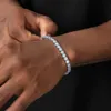 Pushi Diamant Hiphop Schmuck Iced Out Großhandel Vvs Cluster 3mm 925 Sterling Silber Armband Halskette Moissanit Tennis Kette