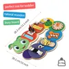 Caterpillar Busy Board Parent-Child Games Children's Hands Board Children's Day Christmasギフト木製ゲームボードロック解除クラスゲームのロック解除