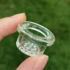 9-hole Replacement Glass Bowl for Silicone Pipe Borosilicate Glass Insert Screen Bowls Perfect Fit Most Rubber Smoking Tobacco Pipes LL