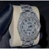 Ap Watch Diamond Moissanit Iced Out kann Test bestehen Moissanit-Armbanduhren 2022 Mosang Stone Customization kann die Tt des wasserdichten mechanischen Uhrwerks für Herren bestehen