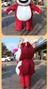 풍선 인형 의류 딸기 곰 마스코트 인터넷 빨간 곰 만화 인형 의류 사람들을 착용하는 사람들