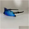 Utomhusglasögoncykling Solglasögon UV400 Lens Sports Riding Glasses MTB Bike Goggles With Case for Men Women OO9471/ 9455 Drop Deliver Otzz6