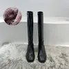 2024 Itália Mulheres Designer Botas Cowboy Domino F Ankle Boot Combat Knight Stretch High Heel Sneaker Inverno Mulheres Sapatos Lace Up Motocicleta Equitação Mulher Bottes