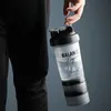 Butelka z wodą kreatywne fitness mieszanie kubka duża pojemność przecieka przenośny anty-krople sportu sporty plastikowy kubek shaker 240122