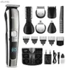 Tondeuses à cheveux Tondeuse à cheveux multifonction hommes Kits de toilettage nez corps toiletteur barbe moustache rasoir USB Rechargeable cheveux YQ240122