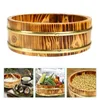 Dinnerware Sets Round Tray Sushi Bucket Barrel Large Capacity Kitchen Gadget Rice Machine Container Mixing