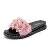 Тапочки Maogu с открытым носком, уличная женская обувь, модная милая удобная женская обувь на плоской подошве, 2024 розовая летняя женская обувь