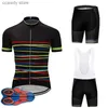 Fatos de treino masculino camisas de ciclismo topos novos homens preto bik jersey bicicleta topo ropa ciclismo secagem rápida equipe de corrida ciclismo maillot culotte camisa 9d gel padh24122