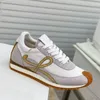 2024 Men Designer Shoe Shoes Nasual New Womens Womens Leather Lace-Up Sneaker Lady Platform Running Training Soled Woman Gym Sneakers حجم كبير 35-45