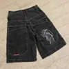 Shorts masculinos hip hop voando cão padrão streetwear vintage jnco shorts masculino baggy denim shorts atléticos gótico shorts de basquete y2k t240122