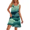 Sukienki imprezowe 3D Wzór drukowania mini sukienka hawajska dama seksowna letnia moda wypoczynek dams