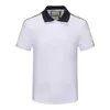 Preto Mangas Curtas Mens Polo Camisas Designer Polos Homens Moda Carta Impressão Bordado Verão Polo Camisetas