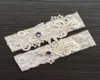 Lace Bridal Garter Belt Set with Blue Rhinestone Beaded Wedding Keepsake Garter IvoryBlueBurgundyNavy Wedding Garter for Bride9320626