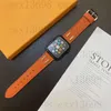 Modedesigner Watchband Straps For Apple Watch Band 49mm 45mm 42mm 38mm 40mm 44mm 41mm Luxury Designs Watchband Iwatch 8 7 6 5 4 3 2 Läderarmbandränder