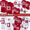 Christian McCaffrey''49eR" Camisetas de fútbol Brock Purdy Nick Bosa George Kittle Fred Warner Deebo San Franciscos Hufanga Chase Jóvenes cosidos Jóvenes Niños