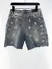 Verão masculino designer de luxo demin shorts calças ~ calções tamanho dos eua ~ topos de alta qualidade designer demin shorts calças