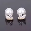 Swarovskis Earrings Designer Luxury Fashion Women Original Quality Charm Swallow Counter Illusionary Gradient Gold To Silver Swan Earrings