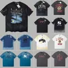 Beliebtes Herren-Frühlings- und Sommer-T-Shirt „Paris Moon Upside Down“-T-Shirt in Übergröße in Schwarz. Vintage-Jersey mit abgenutztem und schmutzigem Effekt. Herren-Sport-T-Shirts, Freizeit-T-Shirts