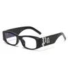 Shades-Sonnenbrille für Damen, rechteckiger Rahmen, Palmangel-Sonnenbrille, modische, trendige Brille, schwarze Vintage-Sonnenbrille, lila, schwarz, weiß, hg100