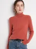 Женские свитера, осенне-зимний женский пуловер с высоким воротником, свитер из мериносовой шерсти, базовый мягкий теплый тонкий кашемировый трикотаж, женская одежда, топы